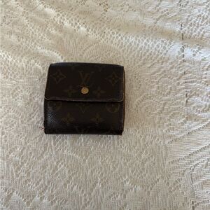 Louis Vuitton Brown Monogram Compact Snap Wallet